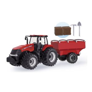 Miniatura Trator Magnun Case Agriculture Graneleiro Infantil Case IH